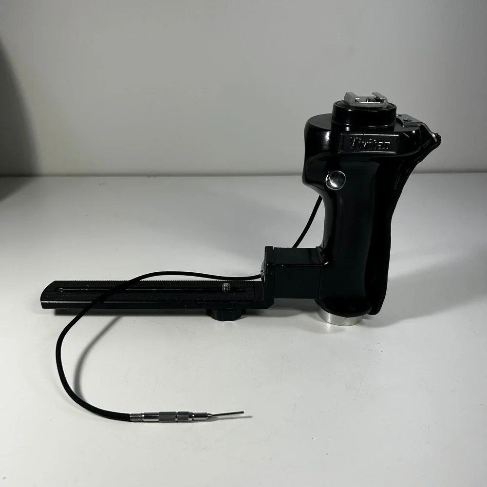 Vivitar Pistol Grip Camera Handle Shutter Release Flash Bracket Black Vintage